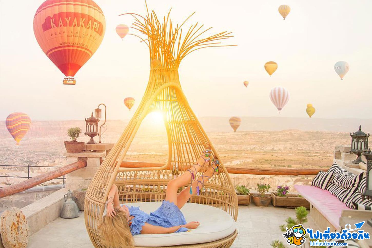 โรงแรมร็อค คัปปาโดเกีย Rox Cappadocia โรงแรมที่ดูบอลลูนยามเช้าสวยที่สุดใน อุชิซ่าร์ คัปปาโดเกีย