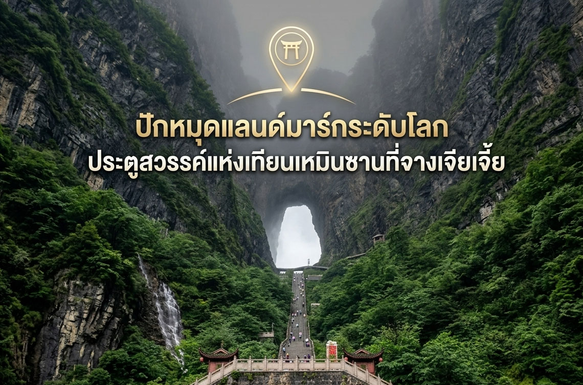 ปักหมุดแลนด์มาร์กระดับโลก ประตูสวรรค์แห่งเทียนเหมินซานที่จางเจียเจี้ย